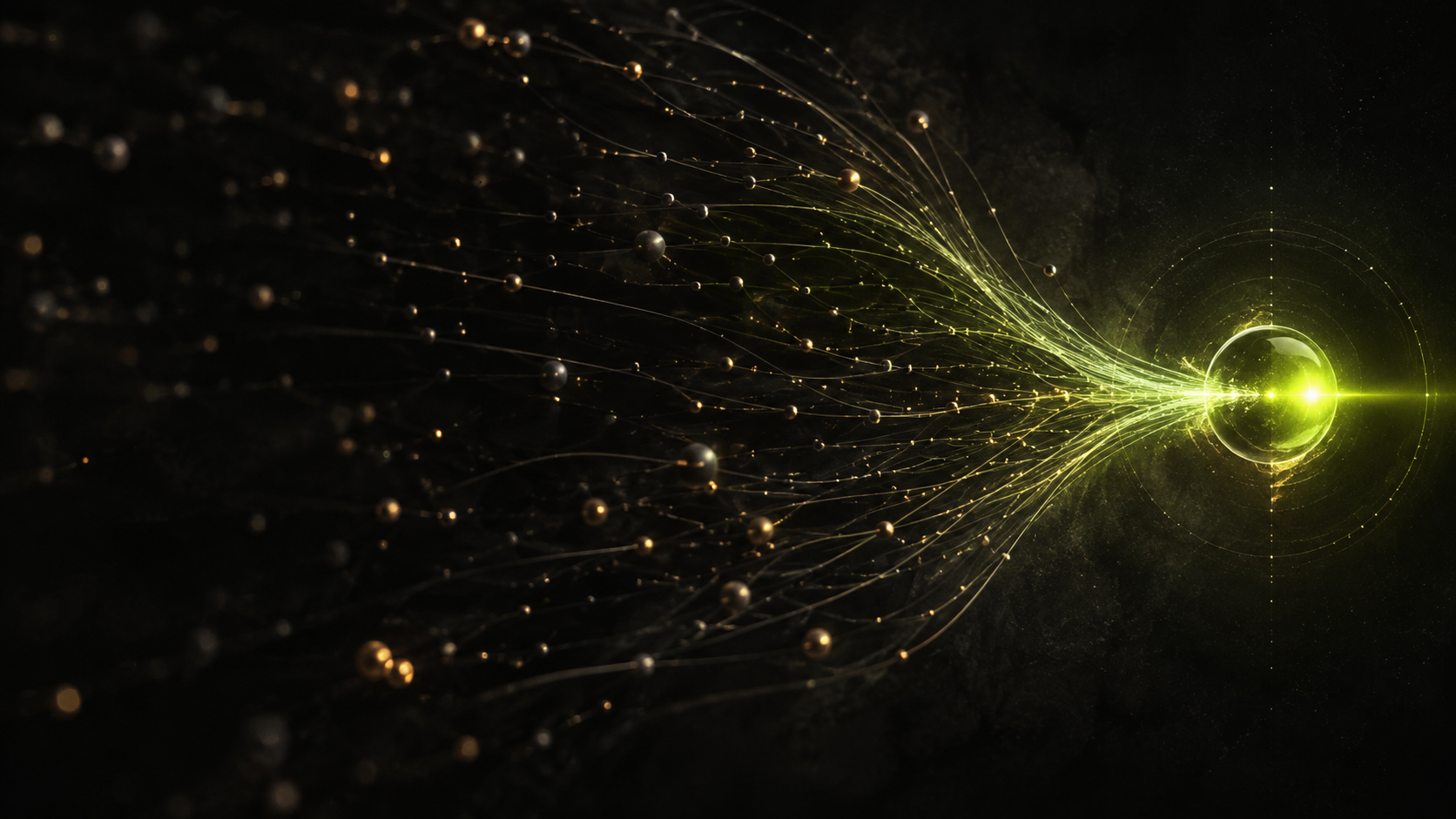 Abstract dormant signals converging into one bright opportunity